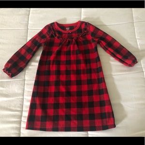Carter’s toddler winter flannel nightgown, size 2T